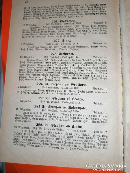 Gaben des katholischen Preßvereines der Diöcese Seckau  1878!