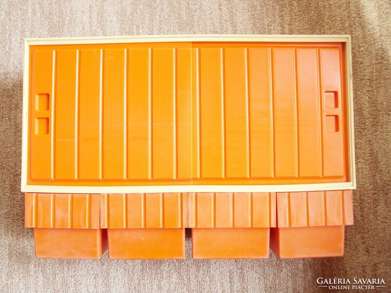 Retro plastic kitchen cabinet wall storage made in the Netherlands from the 1970s