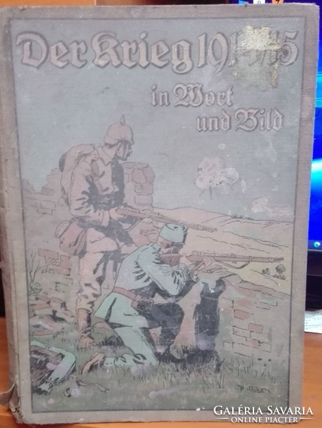 Antique book during the First World War.