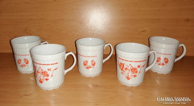 Iris cluj porcelain mug set 5 pieces in one (1 / k)