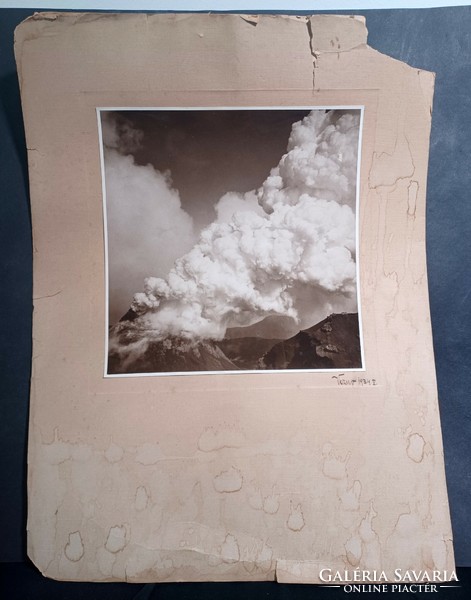 Vezúv - fotó 1934- ből - vulkán