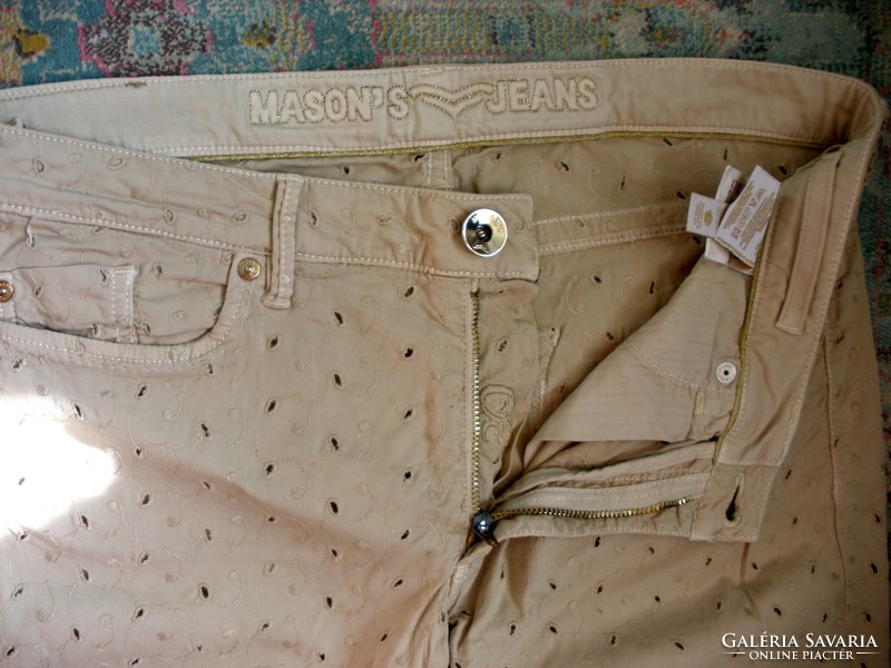 Masons jeans beige trousers