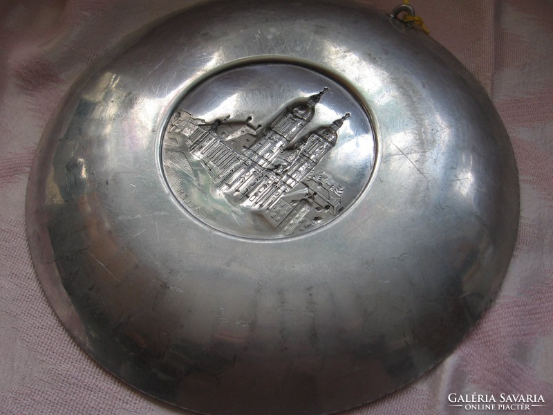 Retro collector's st.Gallen aluminum Swiss decorative plate