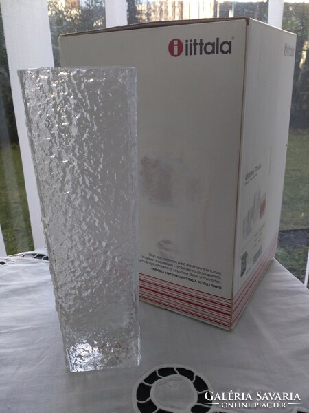 Finnish iittala ice glass vase