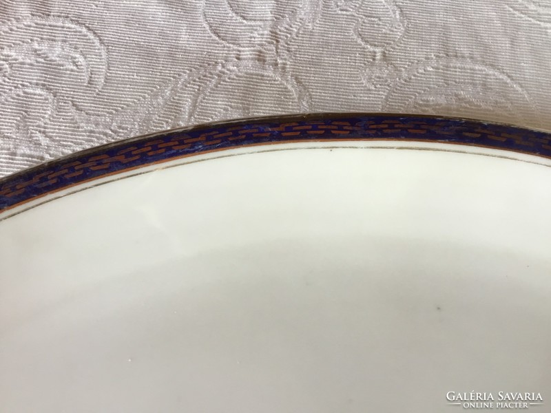 Rfh antique, Czechoslovakian long bowl, numbered, marked (400)