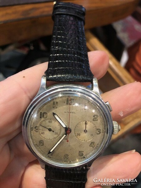 Nirvel chronograph pilot watch, from 1938, working rarity.