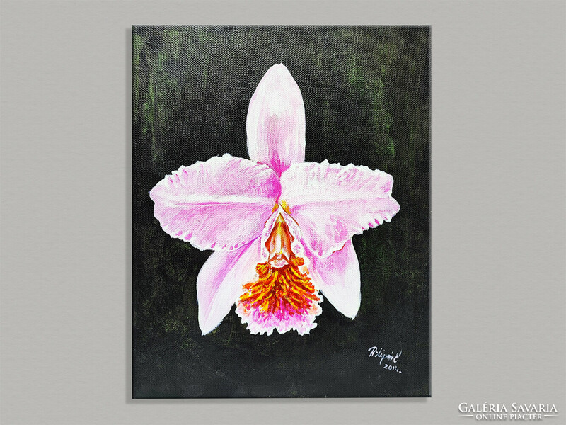 Pilipár Éva: A három grácia akril festmény, orchideák