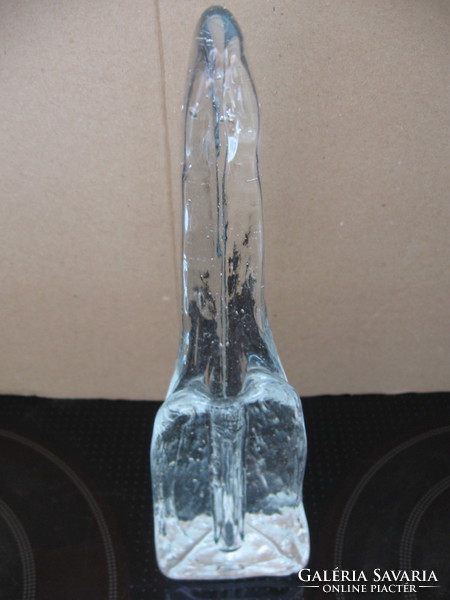 Icicle shape scandinavian fiber vase with candle holder