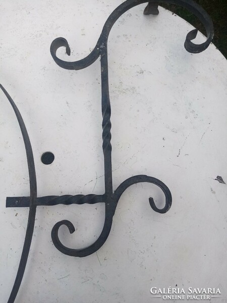 Company sign holder, wrought iron