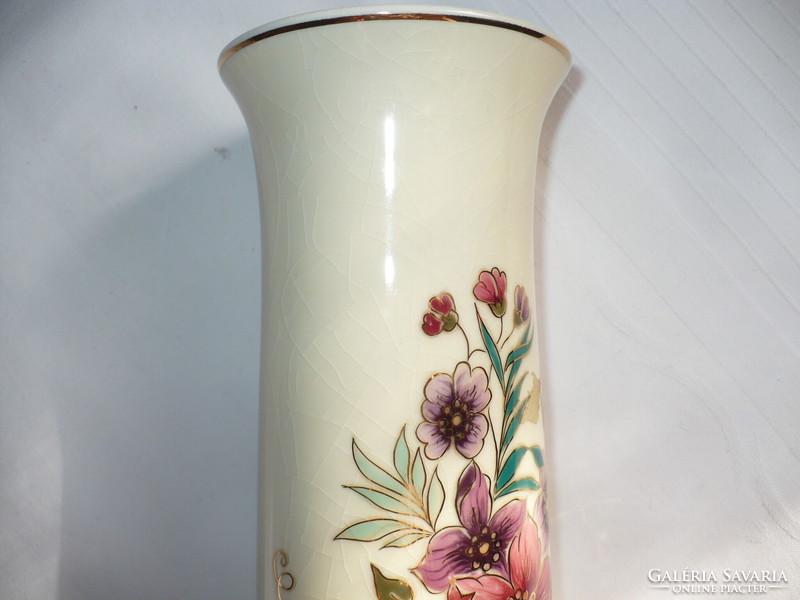 Graceful, tall Zsolnay vase