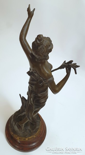 Szecessziós Emilé Guillemin (1841-1907) szobor "Chloé"