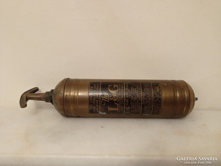 Antique English wall fire extinguisher fire extinguisher