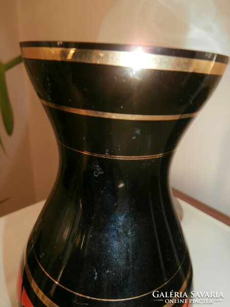 Vintage veb kunst-glas vase
