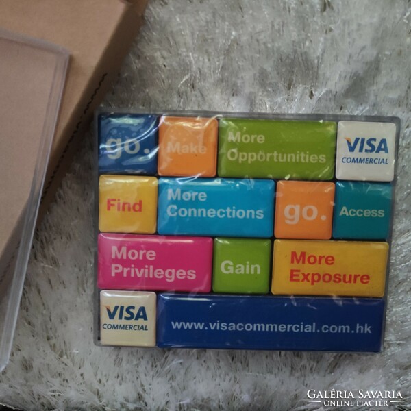 Visa fridge magnet set of 13 in a box