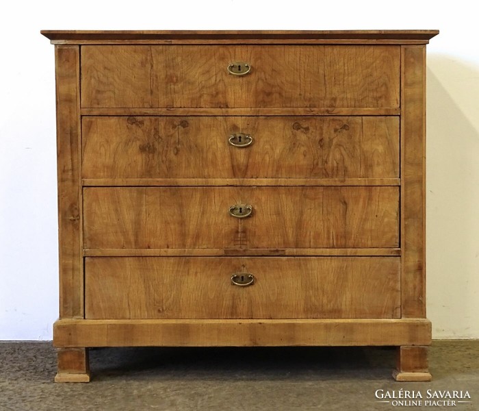 1M678 antique small Biedermeier chest of drawers with four drawers