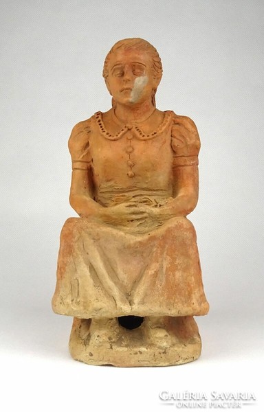 1D664 ceramic figurine of Halimba woman, 1953