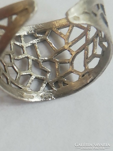 Női ezüst gyűrű-állítható méretű