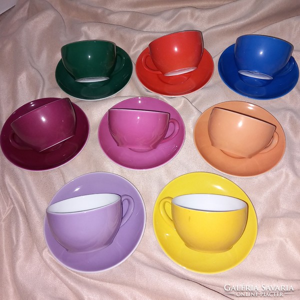 Colorful, modern, German, porcelain coffee sets