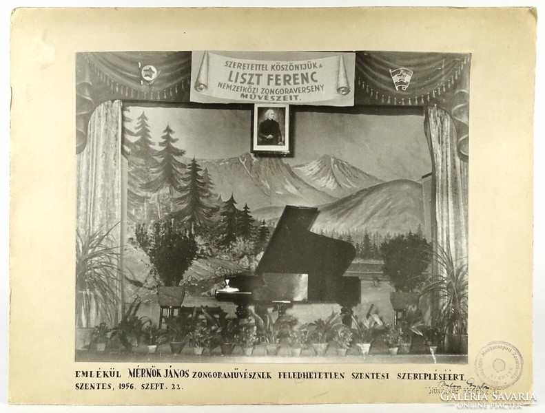 1M647 Liszt Ferenc International Piano Competition 1956 Szentes