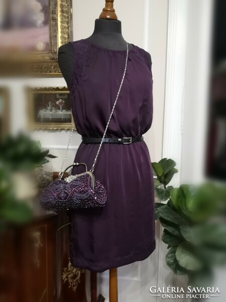 Newlook 38 party, wedding, casual dress eggplant color