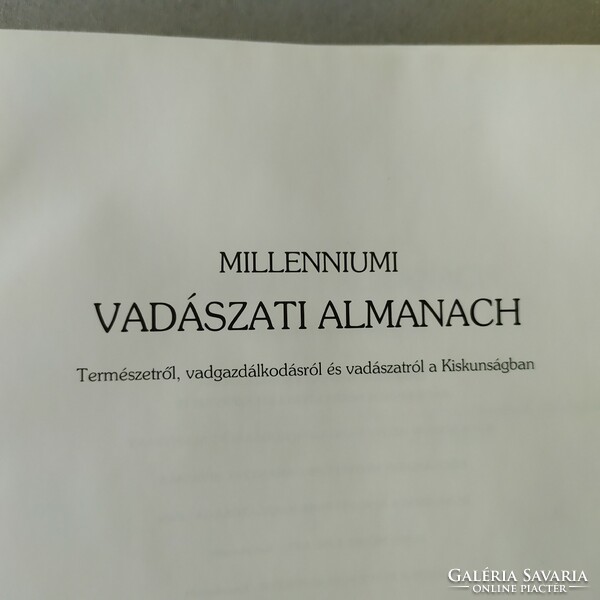 Millenniumi Vadászati Almanach, Bács-Kiskun megye 2001 eladó!