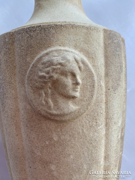 Ceramic vase with stone effect
