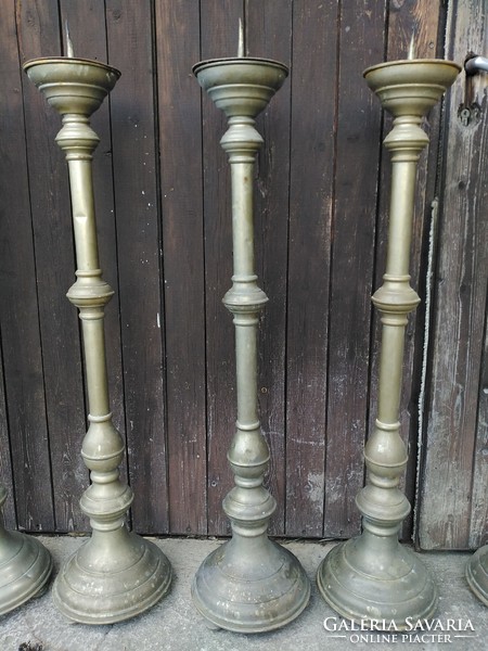 Antique 107 cm church candle holders