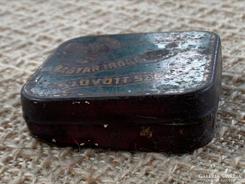 Rare antique gelta best Hungarian typewriter ribbon with woven edge, metal box, tin box, subject to negotiation