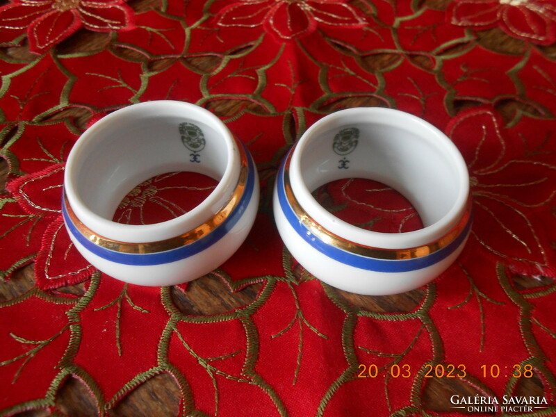 Zsolnay porcelán szalvéta gyűrű