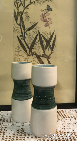 Pair of retro tube vases