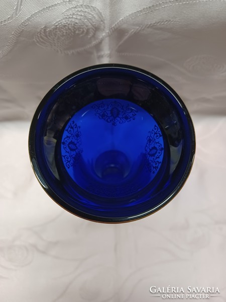 Bohémia üveg váza