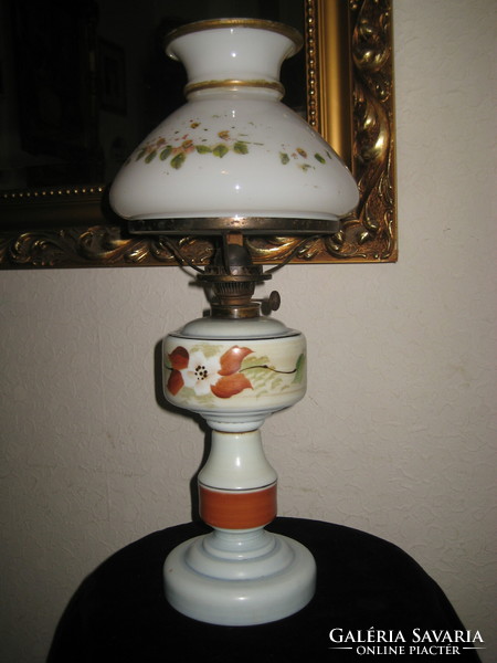 Kerosene lamp, hand painted