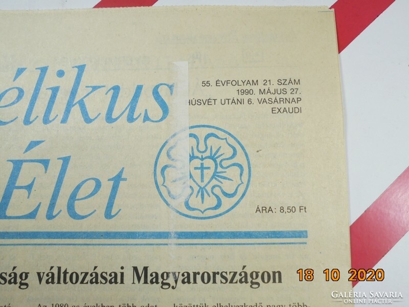 Régi retro újság - Evangélikus Élet - 1990. május 27. Születésnapra ajándék