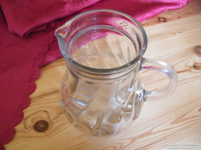 Glass jug 18 x 8 cm xx