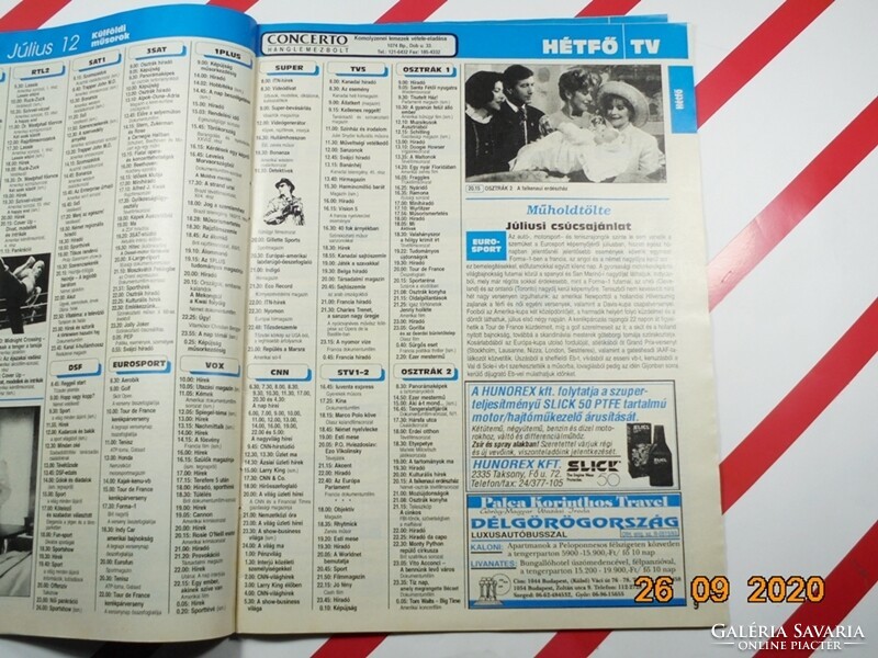 Régi retro rtv - rádió és televízióújság - 1993. július 12-18.  - Ajándékba születésnapra