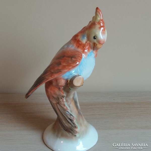 Bodrogkeresztúr ceramic parrot