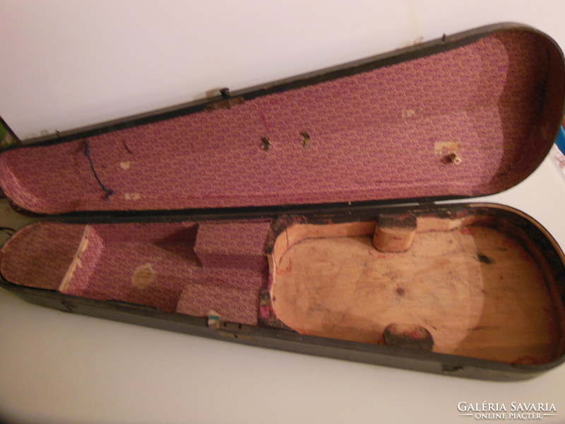 Violin case - wood - antique - Viennese - 78 x 24 x 13 cm - perfect