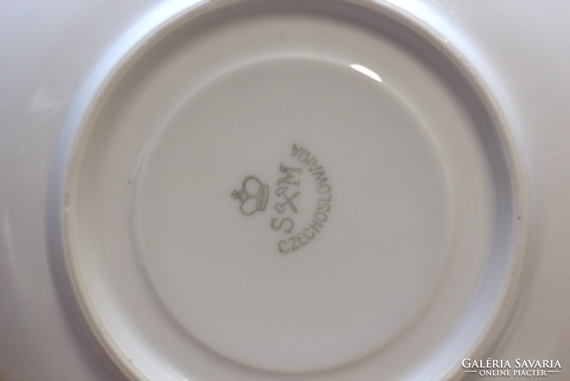 Set of 5 s&m Czech porcelain plates
