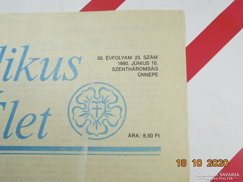 Régi retro újság - Evangélikus Élet - 1990. június 10. Születésnapra ajándék