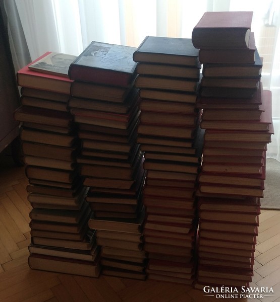 60 db szépirodalmi, 3 db történelmi könyv
