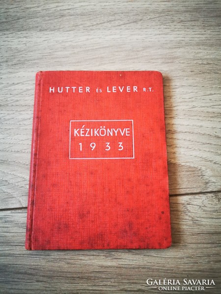 Hutter and Levét handbook 1933