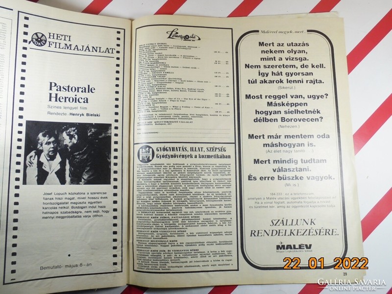 Old retro newspaper - women's magazine - 1986. May 3. - Birthday present