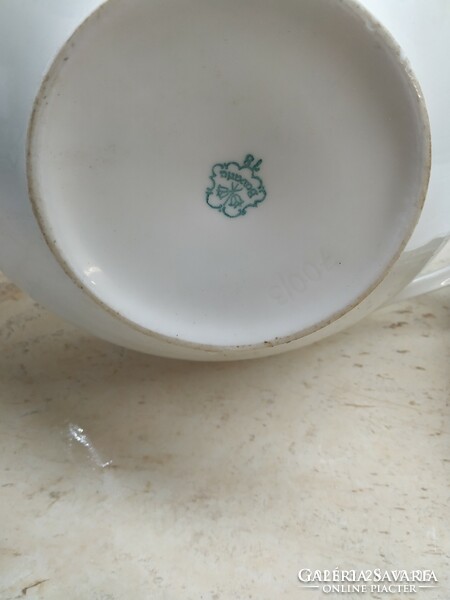 Bavaria porcelain gold-rimmed tableware for sale! 1 soup bowl, 3 flat plates