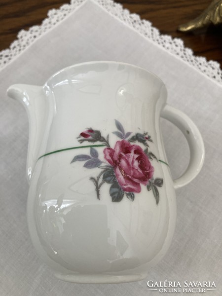 Old drasche porcelain rosy milk / cream spout