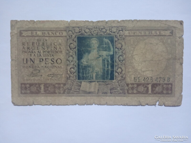 1 Peso Argentína 1947  !! Ritka !!