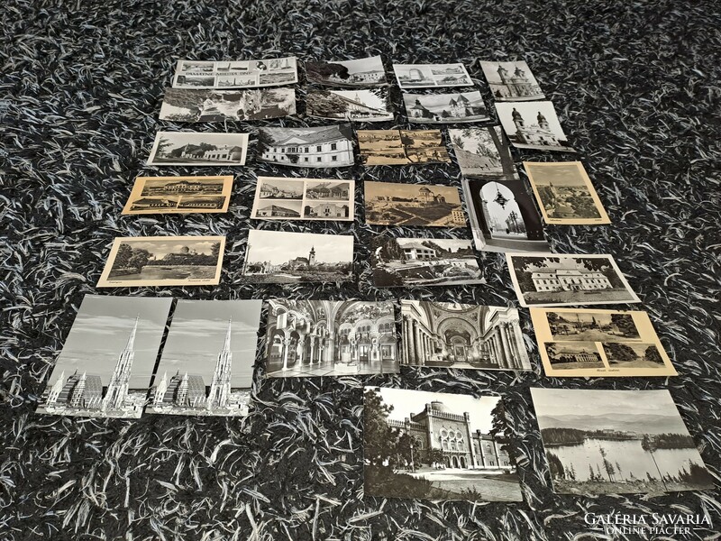 Old black and white postcards