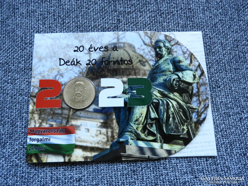 2023 -as kiadás: 20 éves a Deák 20 forintos bliszter csak 250 db ALACSONY SORSZÁMMAL! 063!