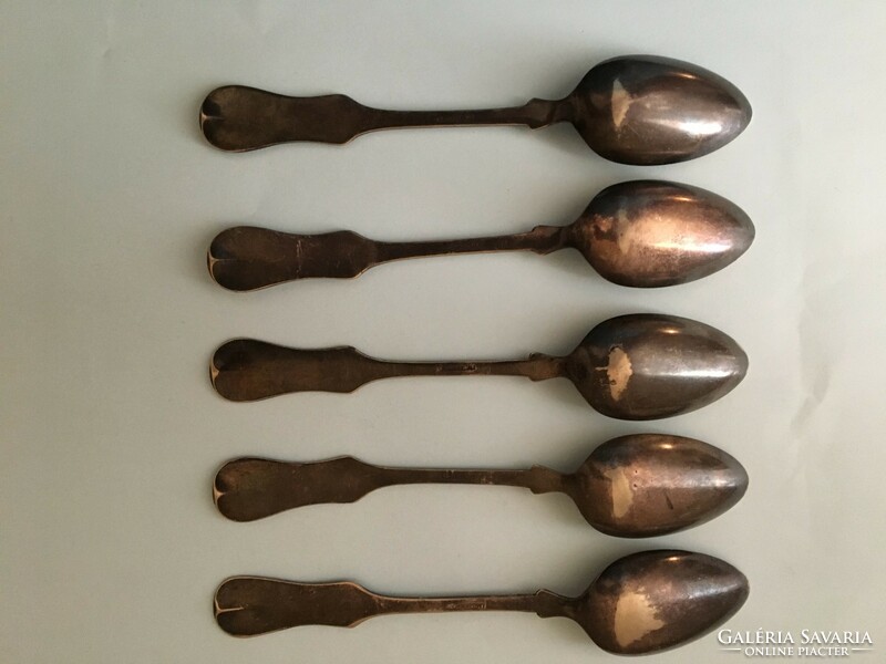 Marked with M. Jarra, Polish silver-plated tea spoons.