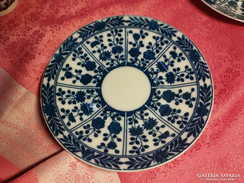 Japán porcelán kávés csésze aljjal, 2 pár