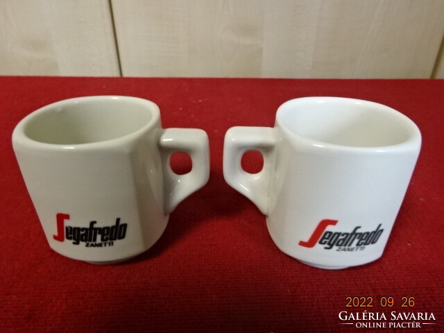 Segafredo coffee cup, cream color, diameter 5.5 cm. Two for sale together. He has! Jokai.